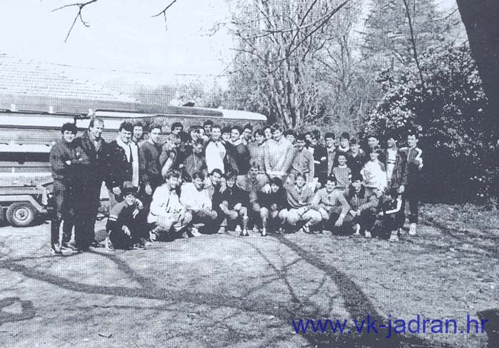 Grupa Jadranasa na kupu Dalmacije u Splitu 1986.